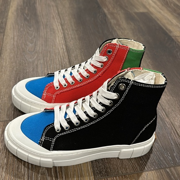 Good News Juice Multi Color High Top Sneakers Size 7 - Picture 3 of 8